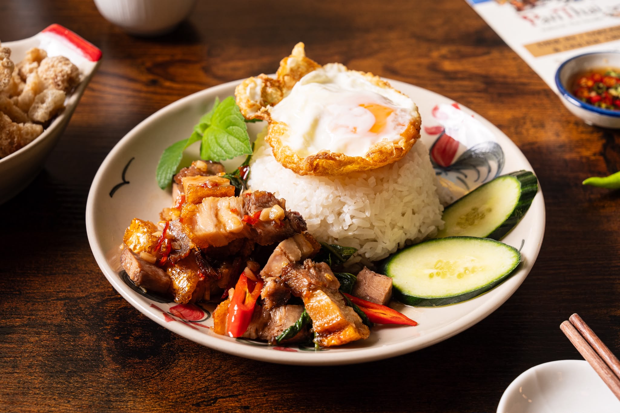 Crispy Pork Basil Stir Fry